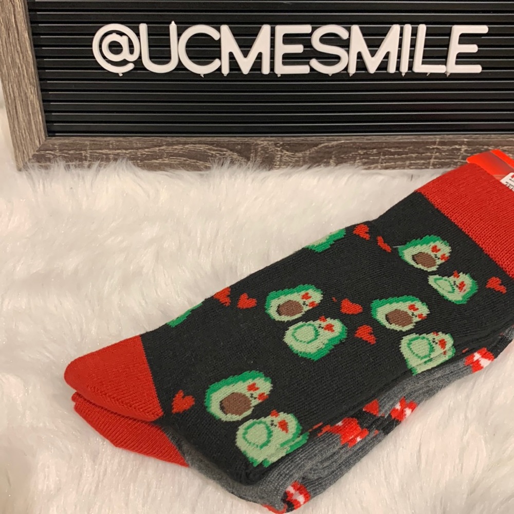 Men’s Aeropostale Avocado/ Heart Mustache Socks